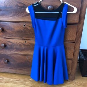 Skater girl dress with mesh top